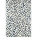 An Abani Casa Collection gray area rug with a contemporary cheetah print design.