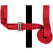 A red Snap-Loc hand truck cinch strap with a metal buckle.