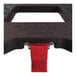 A black Snap-Loc dolly with red straps.