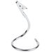 An American Metalcraft stainless steel alligator clip with a swirly design.