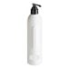 A close-up of a white Grey + Finch DoveLok shampoo bottle.