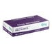 A purple and white box of Choice Heavy Weight Interfolded Deli Wrap wax paper sheets.