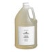 A case of 4 JR Watkins 1 gallon bottles of Aloe and Green Tea shampoo with white labels.
