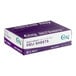 A purple and white box of Choice Heavy Weight Interfolded Deli Wrap Wax Paper on a counter.