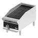 A Vollrath medium-duty charbroiler with a black grill plate.