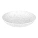 A white bowl with a marble texture.