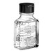 A small clear plastic bottle with a black cap containing Grey + Finch Crisp Air shower gel.