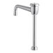 A silver Chicago Faucets gooseneck spout with a long handle.