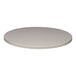 A Perfect Tables 24" Outdoor Round Stone Gray Table Top on a table.