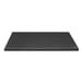A Perfect Tables 36" x 72" Outdoor Smooth Gray with Silver Sparkle rectangular table top in black.