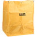 A yellow Lavex vinyl bag with black text.