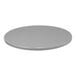 A Perfect Tables 48" round indoor granite table top in gray.