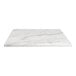 A Perfect Tables 36" x 36" Florence marble table top with a white marble surface.
