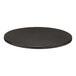 A Perfect Tables 42" round gray table top with silver sparkles on a blank background.