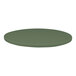 A Perfect Tables 24" outdoor round table top in olive green.