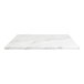 A 30" x 48" white marble table top.