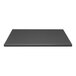 A black rectangular Perfect Tables table top with a smooth finish.