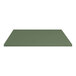 A green rectangular object on a white background.