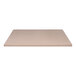 A beige Perfect Tables square concrete table top.