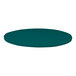 A close-up of a 42" round turquoise table top with a microtexture.