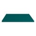 A turquoise rectangular Perfect Tables indoor table top with a white border.