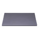 A grey rectangular Perfect Tables table top with a smooth surface and blue sparkle accents.