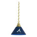 A blue lamp with a gold Atlanta Braves logo on a white background.