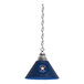 A white lamp with a blue and silver Houston Astros logo on it.