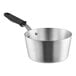 A silver Vollrath Wear-Ever sauce pan with a black handle.