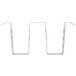 A white rectangular metal divider with holes.