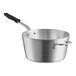 A Vollrath Wear-Ever aluminum sauce pan with a black handle.