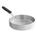 A Vollrath Wear-Ever aluminum saute pan with a black silicone handle.
