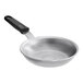 A Vollrath Wear-Ever aluminum frying pan with a black silicone handle.