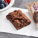 A close-up of a bag of Betty Crocker Double Chocolate Oatmeal Bars.