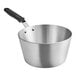 A Vollrath Wear-Ever aluminum saucepan with a black handle.