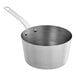 A Vollrath stainless steel saucepan with a plated handle.