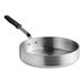 A silver Vollrath Wear-Ever saute pan with a black handle.