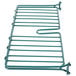 A green Metroseal wire shelf divider for a Metro rack.