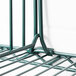 A Metroseal wire shelf divider on a Metro wire rack.