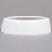 A white Tablecraft plastic salad dressing dispenser collar.
