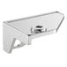A silver metal Main Street Equipment bottom left hinge pivot with a square hole.