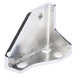 A Main Street Equipment bottom right hinge pivot with metal bracket and holes on the corner.