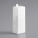 A white rectangular light cover with a black clip.