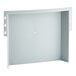 A white plastic wall mount with 13 slots.