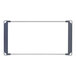 A rectangular metal frame with metal corners.