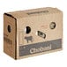 A white cardboard box with eight Chobani Pina Colada Greek yogurt drink cartons.