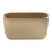 An American Metalcraft Blend Collection rectangular beige melamine bowl.