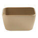 An American Metalcraft beige square melamine bowl.