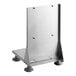 A stainless steel countertop mount for a French fry cutter with four suction cup feet.