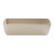 A white rectangular American Metalcraft melamine bowl.